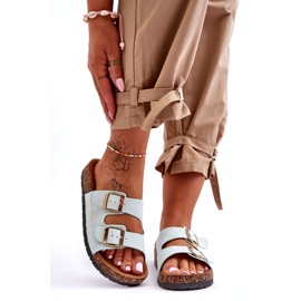 MSMG Sandale Slip-On dama Cortina Mint verde 4