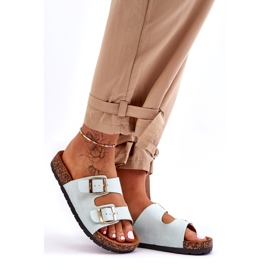 MSMG Sandale Slip-On dama Cortina Mint verde 3