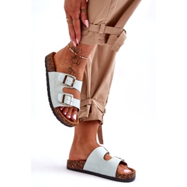 MSMG Sandale Slip-On dama Cortina Mint verde 2