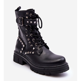 Cizme de damă de lucru groase cu Jets Black Tyralis negru 1 Cizme de damă de lucru groase cu Jets Black Tyralis negru 1