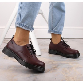Pantofi Big Star W INT1569B visiniu roșu 2