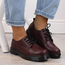 Pantofi Big Star W INT1569B visiniu roșu 3