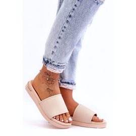 Papuci de damă cu platformă Big Star LL274933 Bej 2