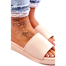 Papuci de damă cu platformă Big Star LL274933 Bej 1