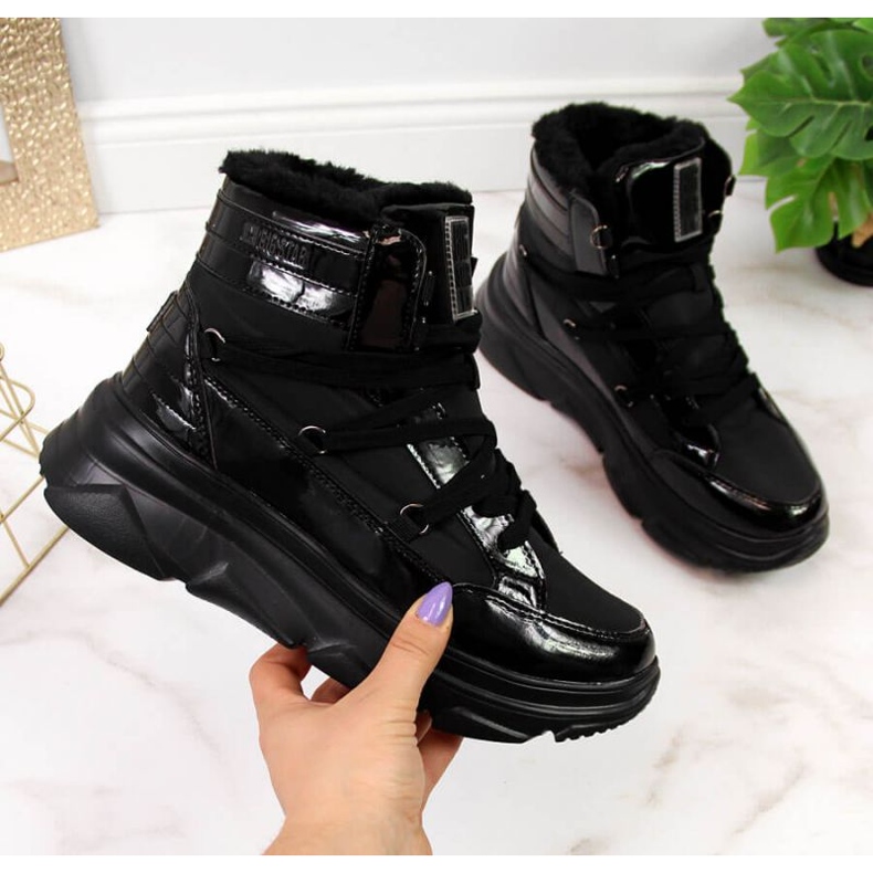 Cizme de zapada Big Star W II274311 INT1613A negru 1