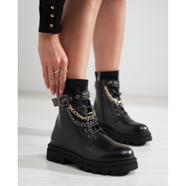 Muncitoare cu lanțuri Shelovet negru 1