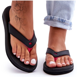 Flip Flops pentru femei 4F 4FSS23FFLIF061-21S Negru-Roz 5
