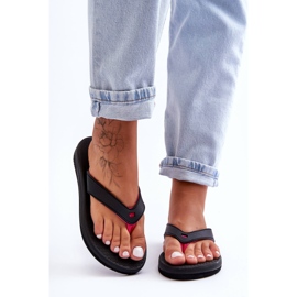 Flip Flops pentru femei 4F 4FSS23FFLIF061-21S Negru-Roz 2