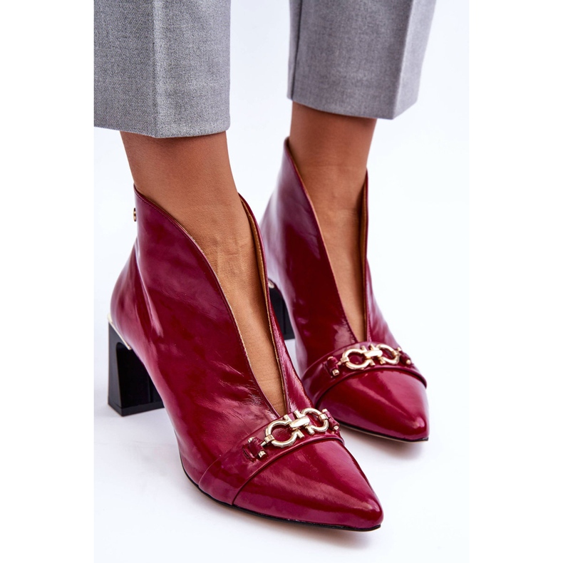 Cizme Piele Pe Toc Maciejka 05262-15 Fuchsia roz 1