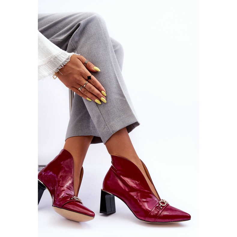 Cizme Piele Pe Toc Maciejka 05262-15 Fuchsia roz 2