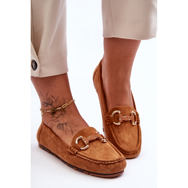 PG1 Mocasini De Dama De piele intoarsa Cu Decorat Maro Dionira 1 PG1 Mocasini De Dama De piele intoarsa Cu Decorat Maro Dionira 1