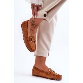 PG1 Mocasini De Dama De piele intoarsa Cu Decorat Maro Dionira 2 PG1 Mocasini De Dama De piele intoarsa Cu Decorat Maro Dionira 2