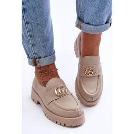 Laura Messi Pantofi De Damă Piele Cu Decor Bej Rosefalls 2