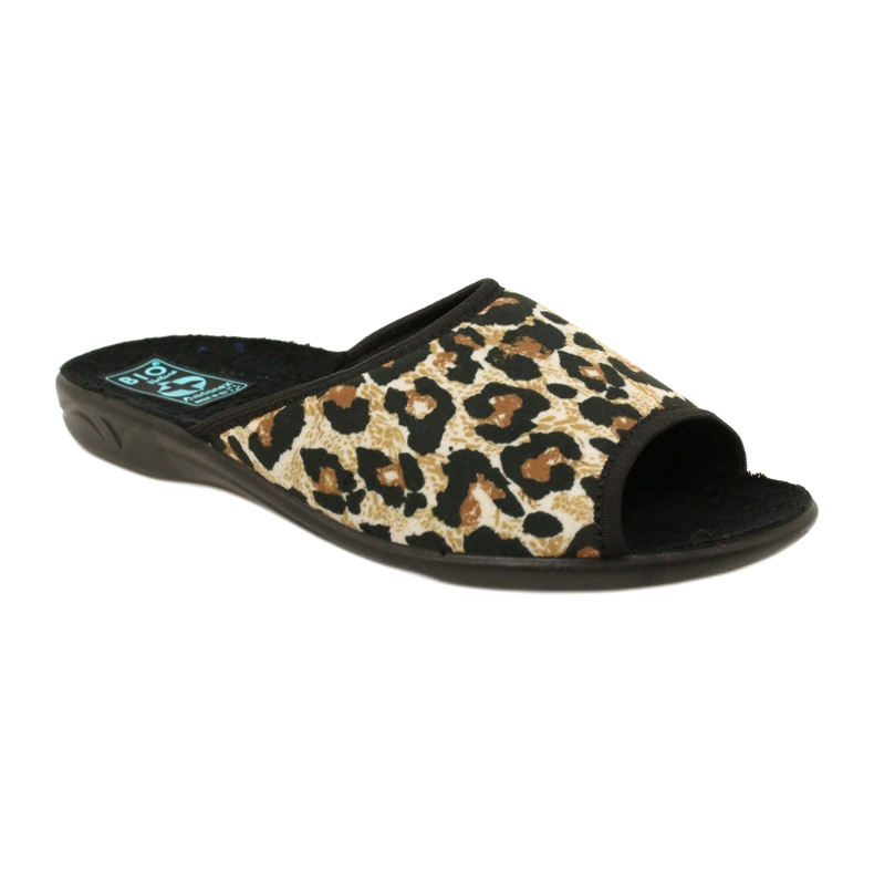 Adanex 16833 papuci dama leopard negru 1