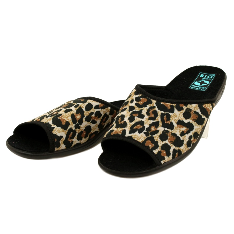 Adanex 16833 papuci dama leopard negru 3