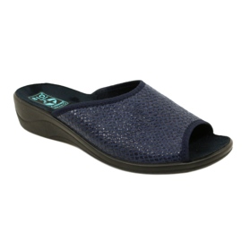 Papuci de damă Herringbone Adanex 26039 Bleumarin albastru 1
