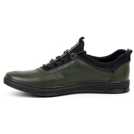 Polbut Pantofi casual barbati din piele K24 verde 1