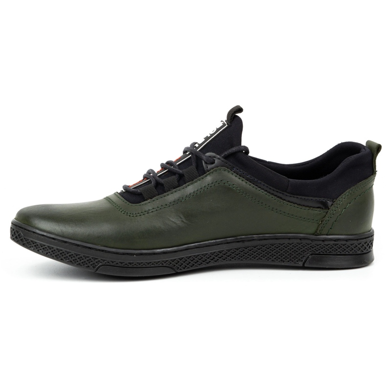Polbut Pantofi casual barbati din piele K24 verde 1