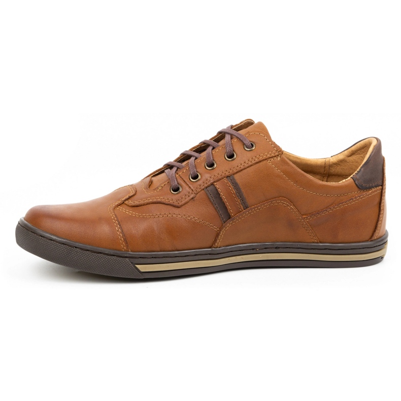 Polbut Pantofi casual pentru bărbați 1801N Axe Camel maro 1