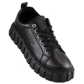Pantofi de dama negri cu siret Big Star MM274617 negru 1