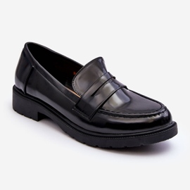FG2 Mocasini clasici pentru dama Black Faradays negru 1