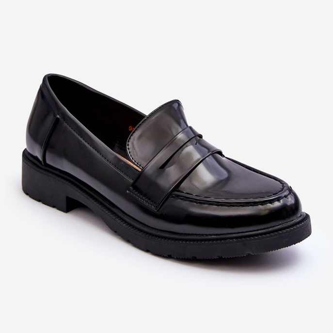 FG2 Mocasini clasici pentru dama Black Faradays negru 1