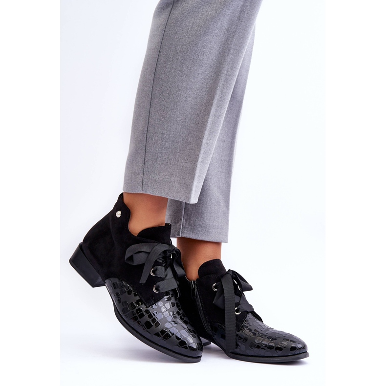 PD1 Tocuri Plate Dama Cu Siret Meroni Negru 1