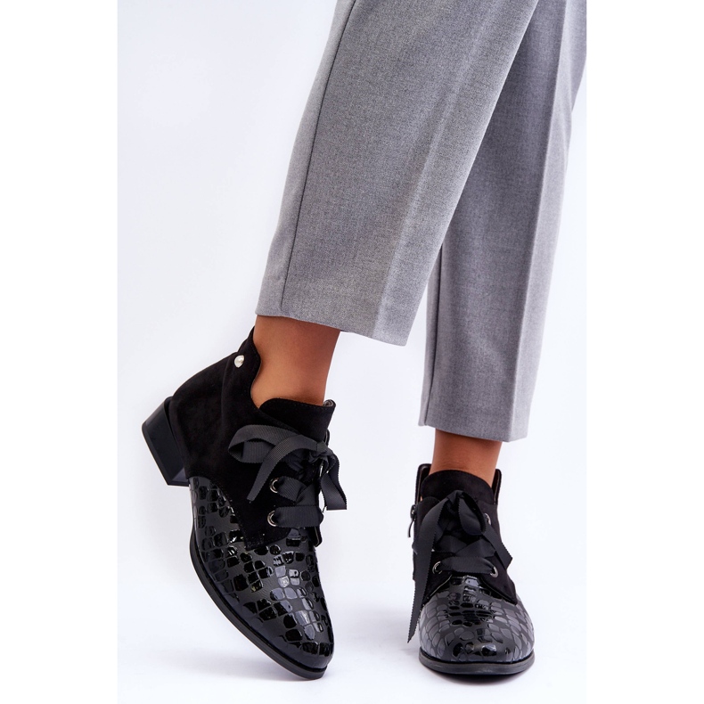 PD1 Tocuri Plate Dama Cu Siret Meroni Negru 2