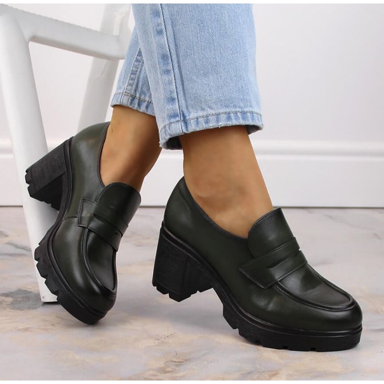 Pantofi pe post Potocki W WOL166B verde 1