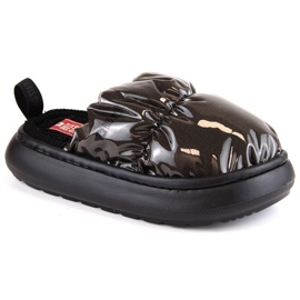 Papuci de casă metalizat Big Star W INT1910 negru 2