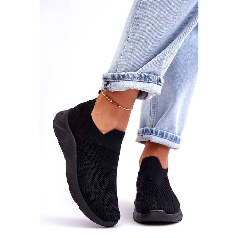 Pantofi Sport Slip-on de damă, negri Claris negru 7