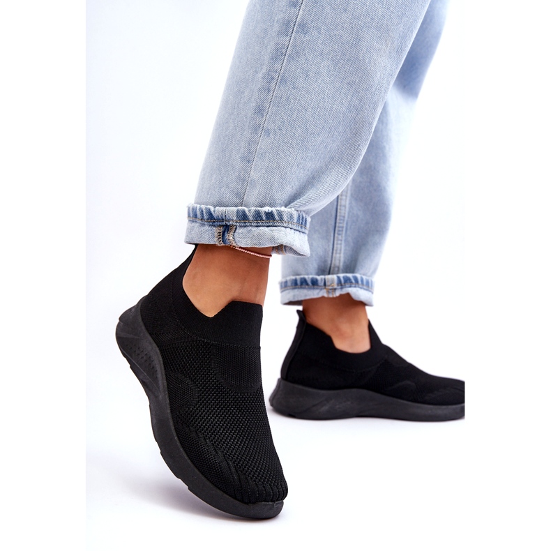 Pantofi Sport Slip-on de damă, negri Claris negru 1