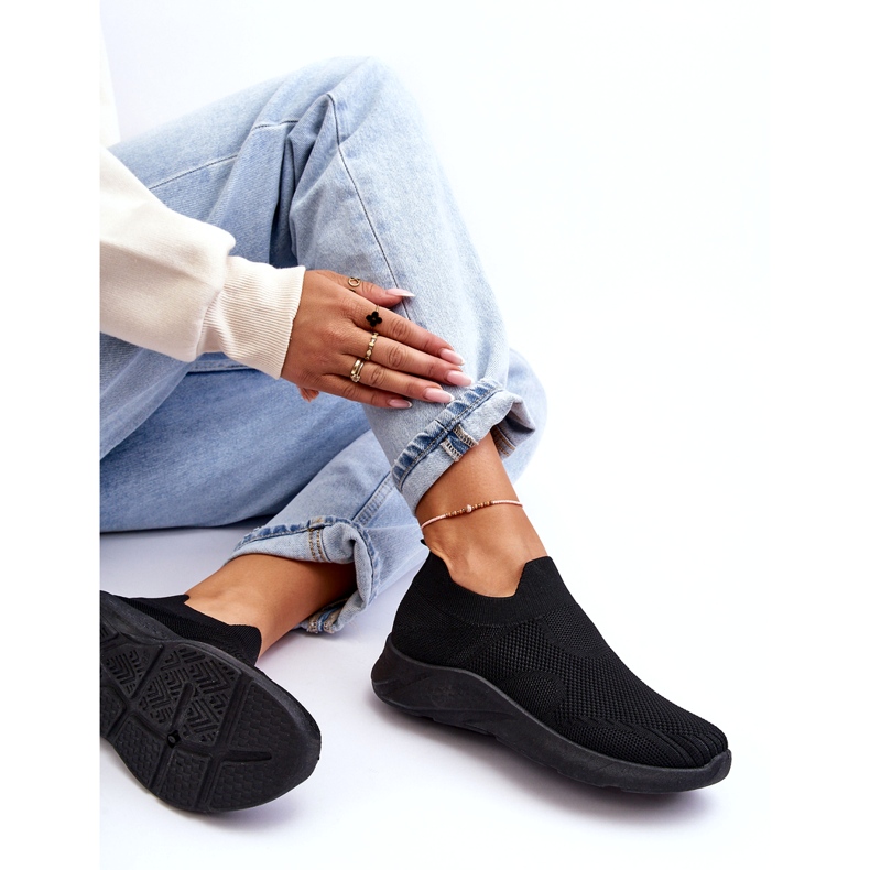 Pantofi Sport Slip-on de damă, negri Claris negru 4