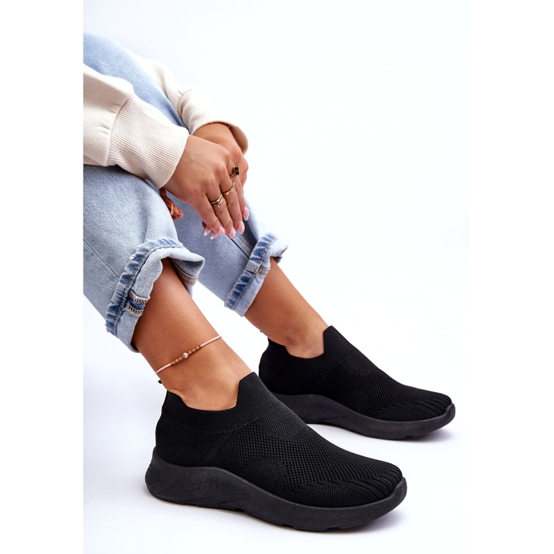 Pantofi Sport Slip-on de damă, negri Claris negru 5