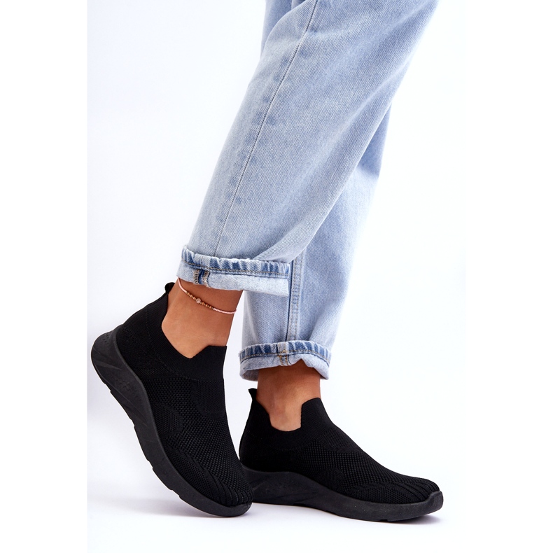 Pantofi Sport Slip-on de damă, negri Claris negru 6