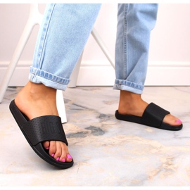 Papuci pentru tineret din spuma negru deschis Big Star MM274712 3