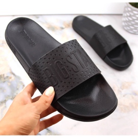 Papuci pentru tineret din spuma negru deschis Big Star MM274712 5