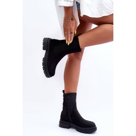 Cizme High Warm Cizme Jodhpur Nubuck Negru Milca 2 Cizme High Warm Cizme Jodhpur Nubuck Negru Milca 2