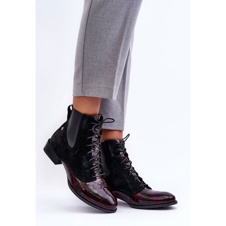 Cizme Maciejka Piele Toc Plat 06200-08 Negru 1