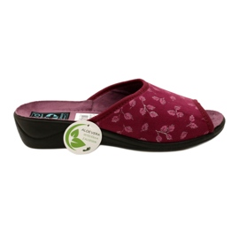 Papuci de catifea burgundy Adanex 28271 Aloe Vera roşu 5