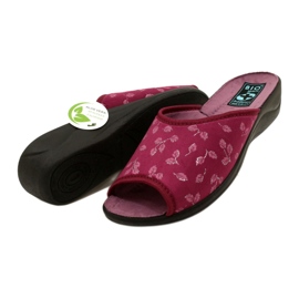 Papuci de catifea burgundy Adanex 28271 Aloe Vera roşu 4