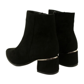 Evento Cizme din piele intoarsa cu decor argintiu, Negru 23BT35-6420 3 Evento Cizme din piele intoarsa cu decor argintiu, Negru 23BT35-6420 3