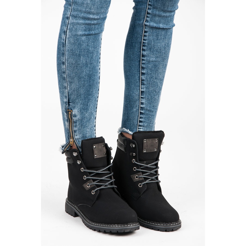 Queentina Trappers Cu Încălzire negru 1