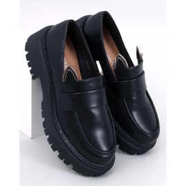 Mocasini cu platforma cu urechi de la Bunnies Black negru 1