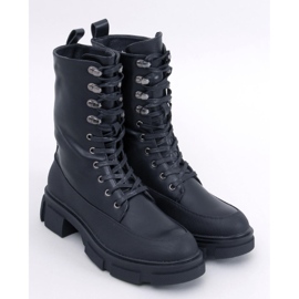 Cizme Dart Black cu șireturi negru 1