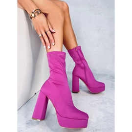 Cizme cu platforma Baldacci Fuchsia roz 2