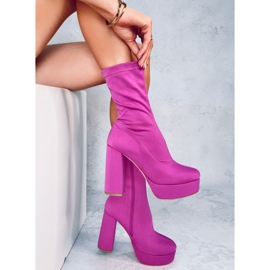 Cizme cu platforma Baldacci Fuchsia roz 3