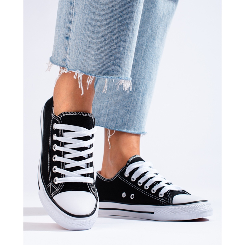 Tenisi de dama Shelovet negri clasici negru 2