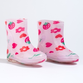 Wellingtons roz Shelovet cu fructe pentru fete 1