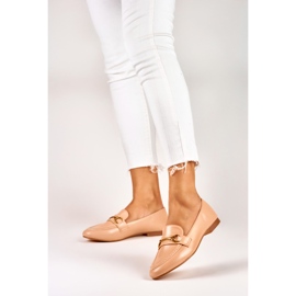 Pantofi eleganti de dama bej 2